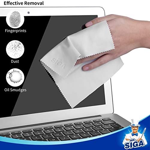 MR.SIGA Microfiber Glasses Cleaning Cloth, Spectacle Cleaner Cloth, 6 Pack - Image 3