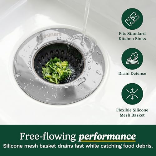 Cuisinart Sink Drain Strainer & Suction Cup Sponge Holder, 2-Piece Set - Image 3