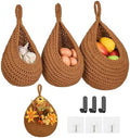 Boho Wall Hanging Fruit Baskets by INJORAN