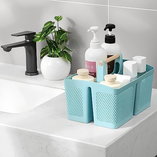 rejomiik Plastic Shower Caddy, Portable Shower Basket - Image 2