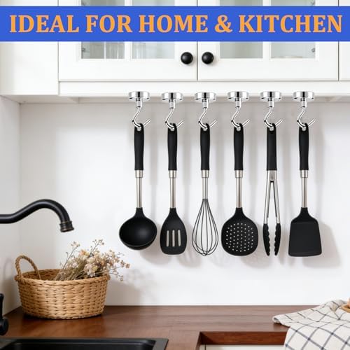 30Pack Magnetic Hooks Heavy Duty, 0.8" Strong Magnet Holder - Image 5
