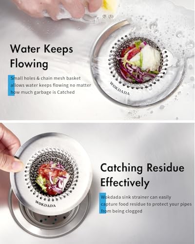 Upgraded Reversible Sink Drain Strainer & Kitchen Sink Stopper Set - Image 6