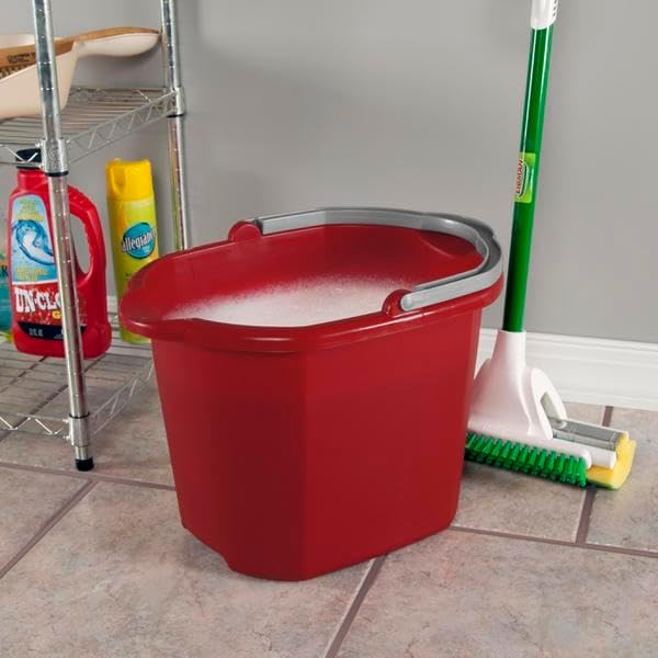 STERILITE 11215806 16Qt Red Dua Spout Pail - Image 2
