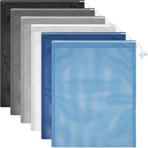 Frienda 6 Pack Mesh Drawstring Bags 11x15 Inch by Frienda