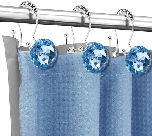 Sunlit Luxury Design Round Blue Diamond Crystal Gem Bling - Image 5