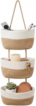 Hanging Basket, Woven 3 Tier Over Door Basket by Britwicfr