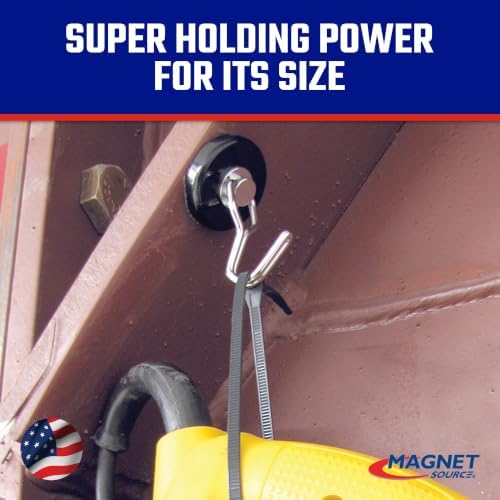 Master Magnetics 7580 Magnetic Hook Organizer Rotating Swing Hook 65 Pound Pull - Image 3
