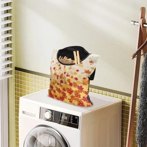 Maple Leaf Print Clothespin Bag Clothespin Bag - Image 3