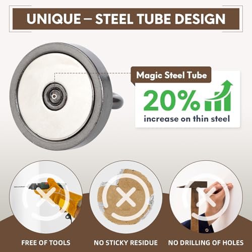 Neosmuk Magnetic Hooks Steel Tube Design - Image 2