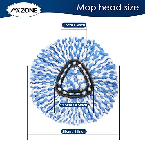 Spin Mop Replacement Heads for O-Cedar RinseClean 2-Tank, Microfiber 2-Pack - Image 3