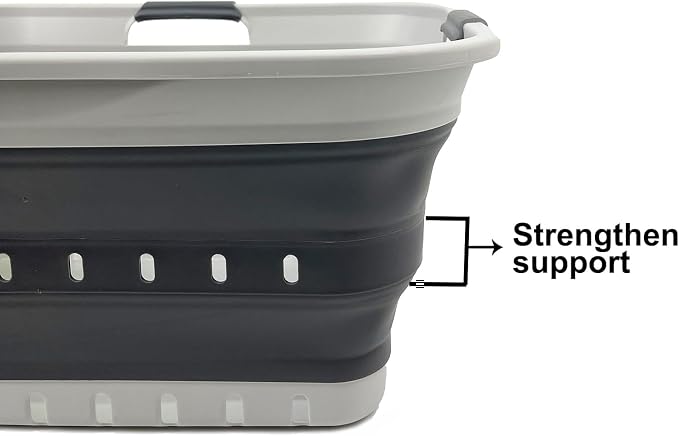 SAMMART 42L Collapsible Plastic Laundry Basket - Image 5