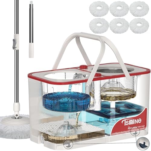 RinseWise Large Gen 1 Mop Bucket Set, Clean/Dirty Water Separation by RinseWise