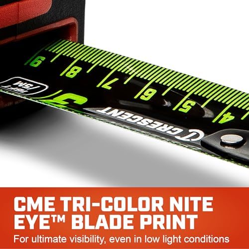 Crescent Lufkin 8 m/25' SHOCKFORCE NITE EYE Magnetic Tape | LM1325CMEB-02 - Image 2