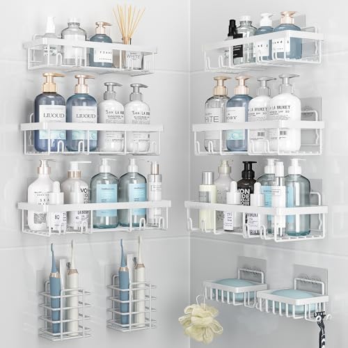 Liuoud 10 Pack Shower Caddy for Inside shower by Liuoud