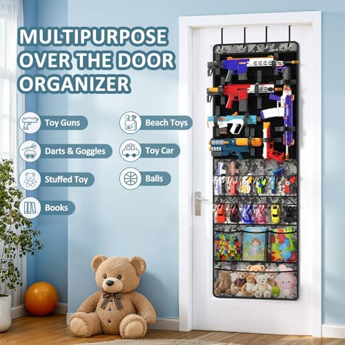 Over The Door Organizer for Toy Gun, Toy Storage Organizer - Image 7