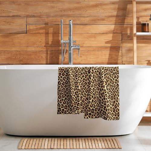 Leopard Print Kitchen Tea Dish Towels 2 Pack Soft Absorbent Funky Cheetah Hand - Image 3