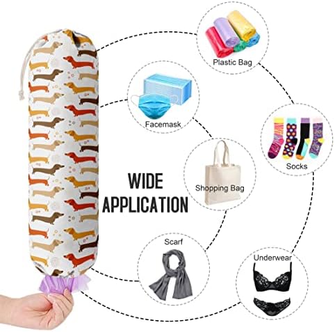 Dog Pattern Grocery Bags Holder Organizer - Image 4