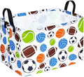 Football Storage Basket Empty, Waterproof Football Storage Bins Organizer by MAIZMZ