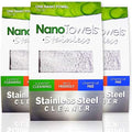 Nano Towels Stainless Steel Cleaner 3-Pack | The Amazing Chemical Free by Nano+Towels