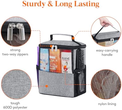 Lifewit Shower Bag Mesh Shower Caddy Portable College Dorm Room Essentials Tote - Image 6
