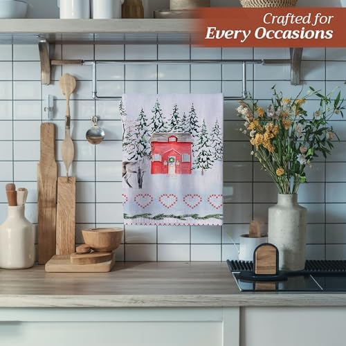 Maison d' Hermine Kitchen Towels Set of 3 Reusable 100% Cotton 27.50" x 20" - Image 6