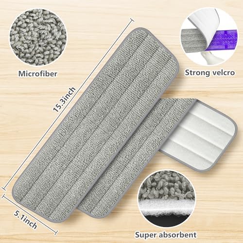 6 Pack Reusable Mop Pads Compatible - Image 3
