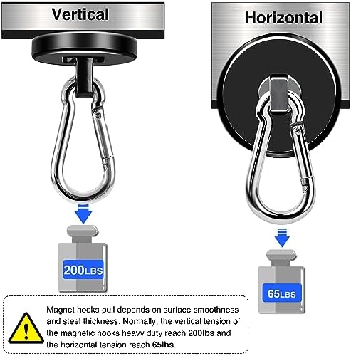 LOVIMAG Magnetic Hooks 200 LBS Strong Magnets Cruise 2Pack Magnet - Image 3
