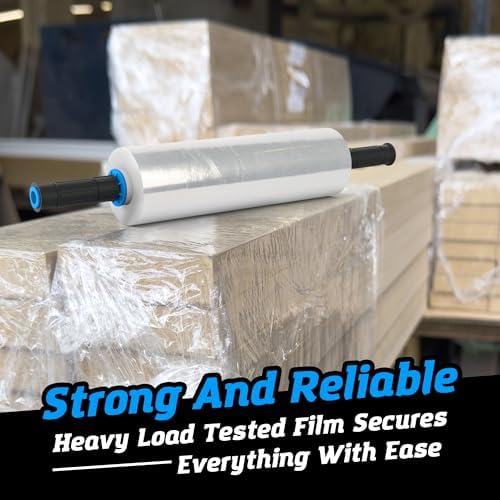 2 Rolls x 15" x 900 FT x Clear Heavy Duty Plastic Stretch Wrap Shrink Film - Image 6