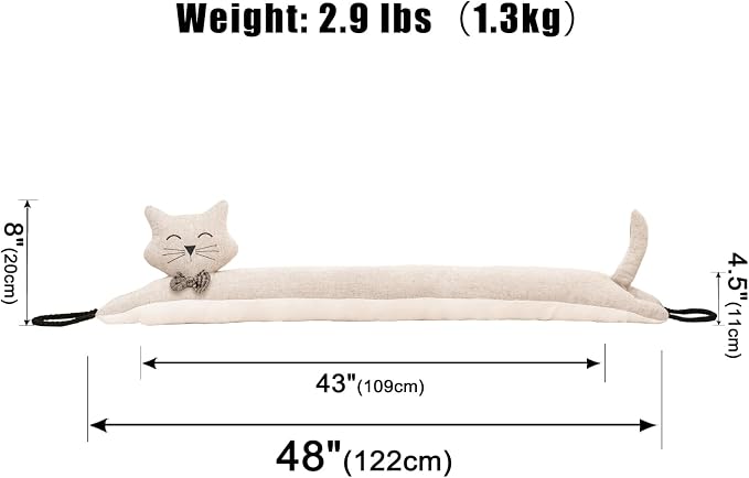 Under Door Draft Stopper Decorative Wind Stopper 48 inch - Image 2