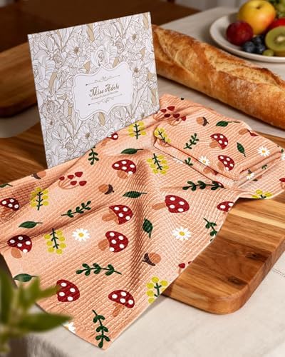 Miss Adola 370GSM Cotton Waffle Kitchen Towels - Image 6