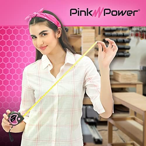 Pink Power 25ft Pink Tape Measure - Image 5