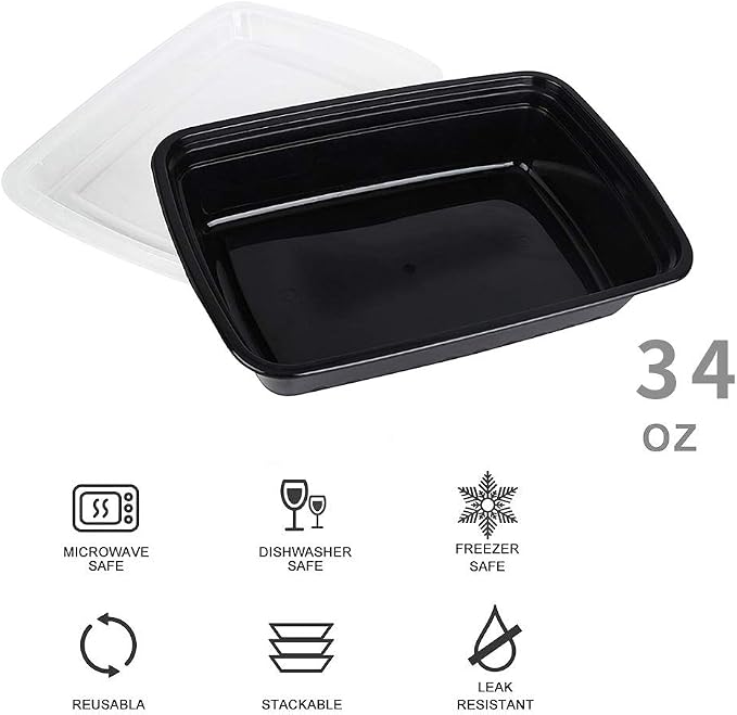 50-Pack Meal Prep Containers, Food Storage - Image 2