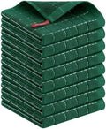 Kitinjoy 100% Cotton Terry Kitchen Dish Cloths, Dark Green by Kitinjoy