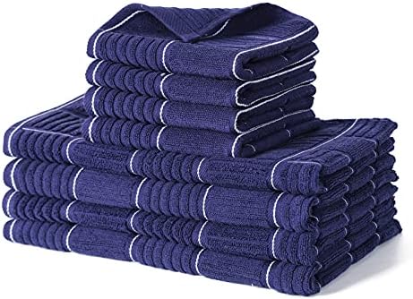 Glynniss Kitchen Towels and Dishcloths Set, Four Dish Towels 16x26 Inches by Glynniss