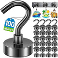 100 Pack Magnetic Hooks for Cruise Cabins 30lbs Heavy Duty Magnet by MUKFIRM