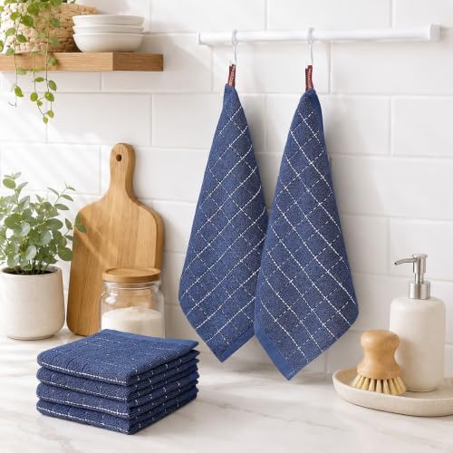 Kitinjoy 100% Cotton Terry Kitchen Dish Cloths, 12”x 12” - Image 6