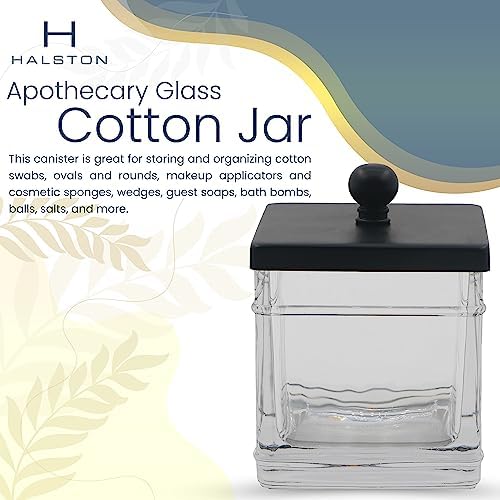 Clear Transparent Hotel Style Apothecary Tempered Glass Canister Jar W/ Matte - Image 4