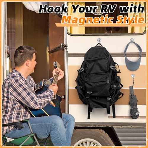 FINDMAG 150 LBS Heavy Duty Magnetic Hook, Strong Magnetic Hooks, 10 Pack - Image 4