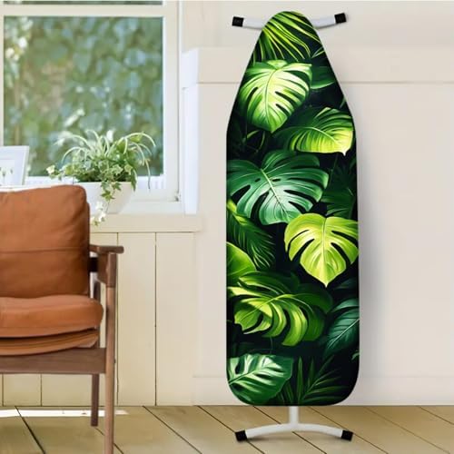 Nuxovilar Green Monstera Leaves Ironing Board Cover 15x54 Polyester - Image 2