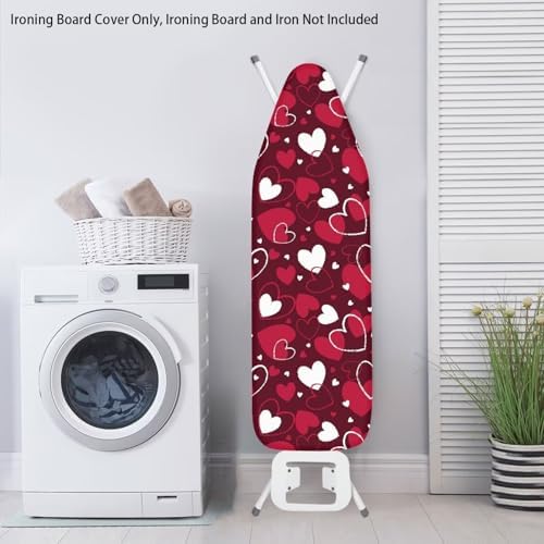 Heart Cute Ironing Board Cover Romantic Standard Size 15″x54″ Ironing Board - Image 3