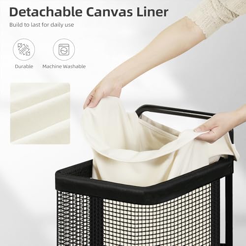 STORAGE MANIAC Rolling Laundry Cart - Image 3