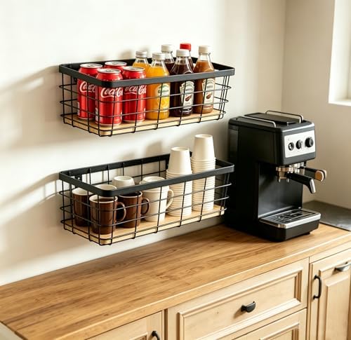 ShabbyDecor Metal Wire Basket for Kitchen Cabinets - Image 7