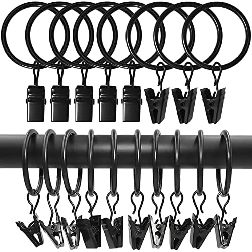 LLPJS 100 Pack Curtain Rings by LLPJSCurtainRingsClipHooks