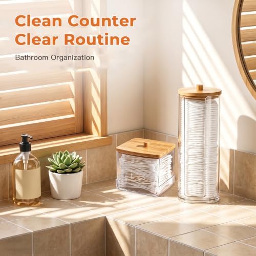 2 Pcs Cotton Pad Holder, Bathroom Makeup Organizers Containers - Image 4
