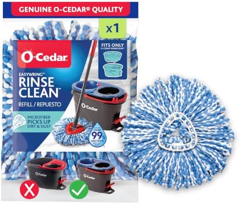 O-Cedar EasyWring RinseClean Spin Mop Microfiber Refill by O-Cedar