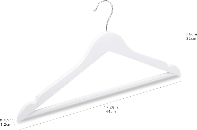 Amazon Basics Durable Wooden Clothes Hangers - Image 8
