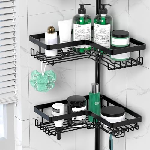 DAOYA Shower Caddy Tension Pole Corner - Image 4
