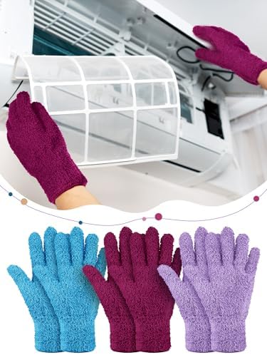 Patelai 3 Pairs Microfiber Dusting Gloves - Image 4