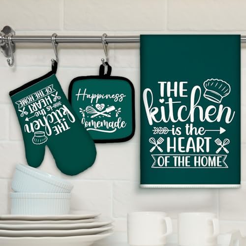 Sratte 6 Pcs Kitchen Decor Accessories Set, Dark Green - Image 2