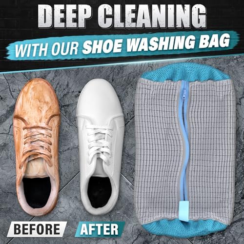 2 Pcs Reusable Shoe Washing Machine Bag, XXL - Image 5